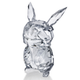 Here is a view of the crystal Pikachu from the side against a white background.
